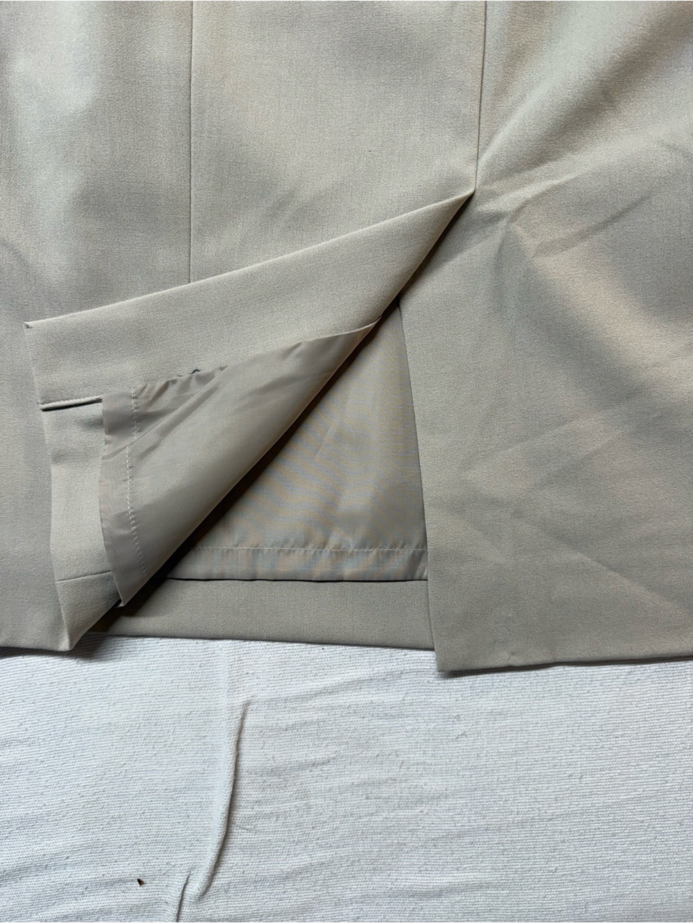 Calvin Klein Light Taupe Pencil Skirt - Picture 7 of 11